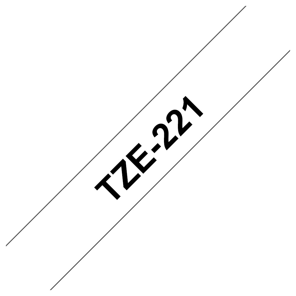 TZE221 9MM BLACK ON WHITE TZE221 9MM BLACK ON WHITE