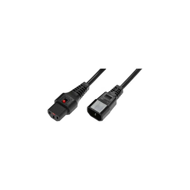 Powercord C13 IEC Lock - C14