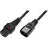 Powercord C13 IEC Lock - C14