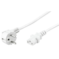 Power Cord 3m White IEC320