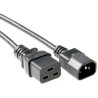 Power Cord C19-C14 1m Black