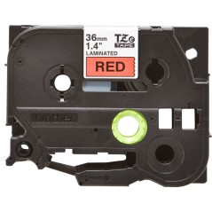 Tape Black on Red 36mm