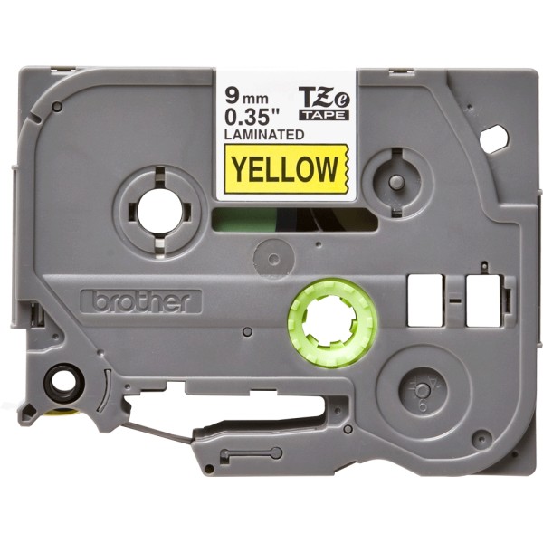 TZE621 9MM BLACK ON YELLOW