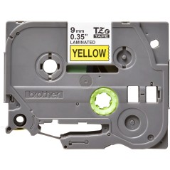TZE621 9MM BLACK ON YELLOW