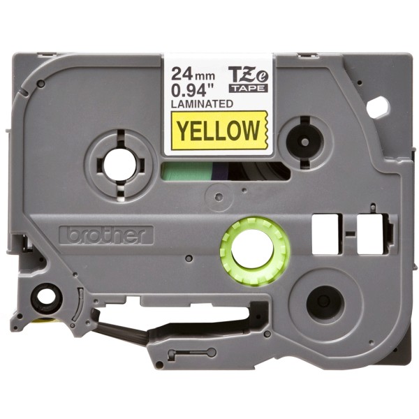 TZE651 24MM BLACK ON YELLOW