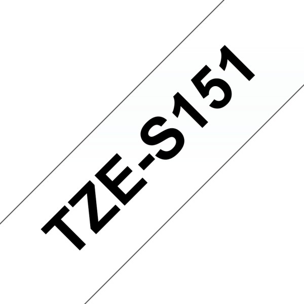Tape Black on Clear 24mm
