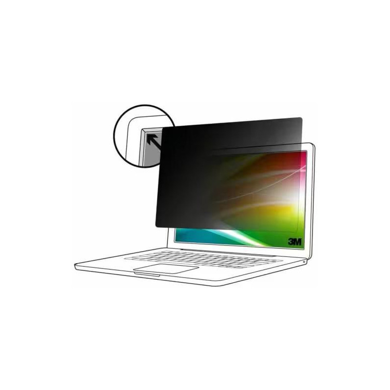 3M Bright Screen Privacy Filter - Filtro de privacidad para portátil -