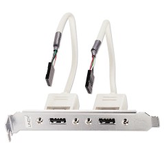PC Back Plate, USB 2.0, 2 Port