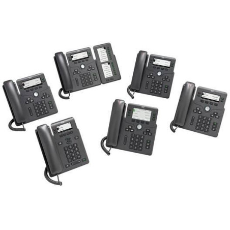6861 Ip Phone Black 4 Lines
