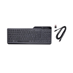 Backlit wired keyboard with