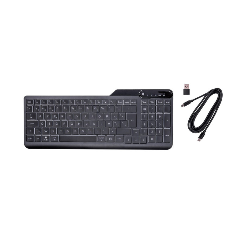 Backlit wired keyboard with