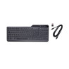 Backlit wired keyboard with