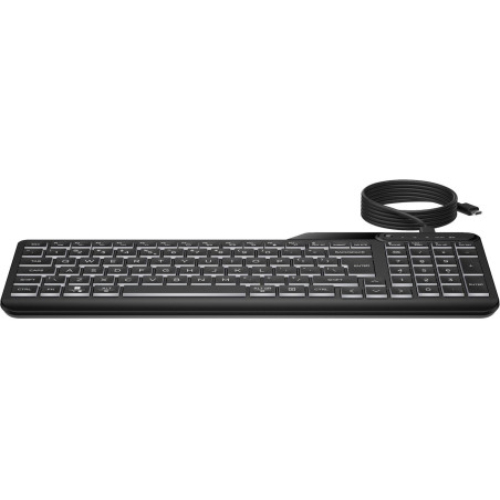 Backlit wired keyboard with
