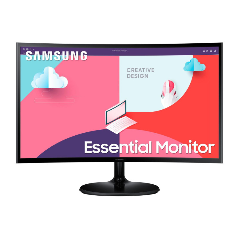 Monitor Curvo Samsung Essential Monitor S3 S24C364EAU/ 24"/ Full HD/ N