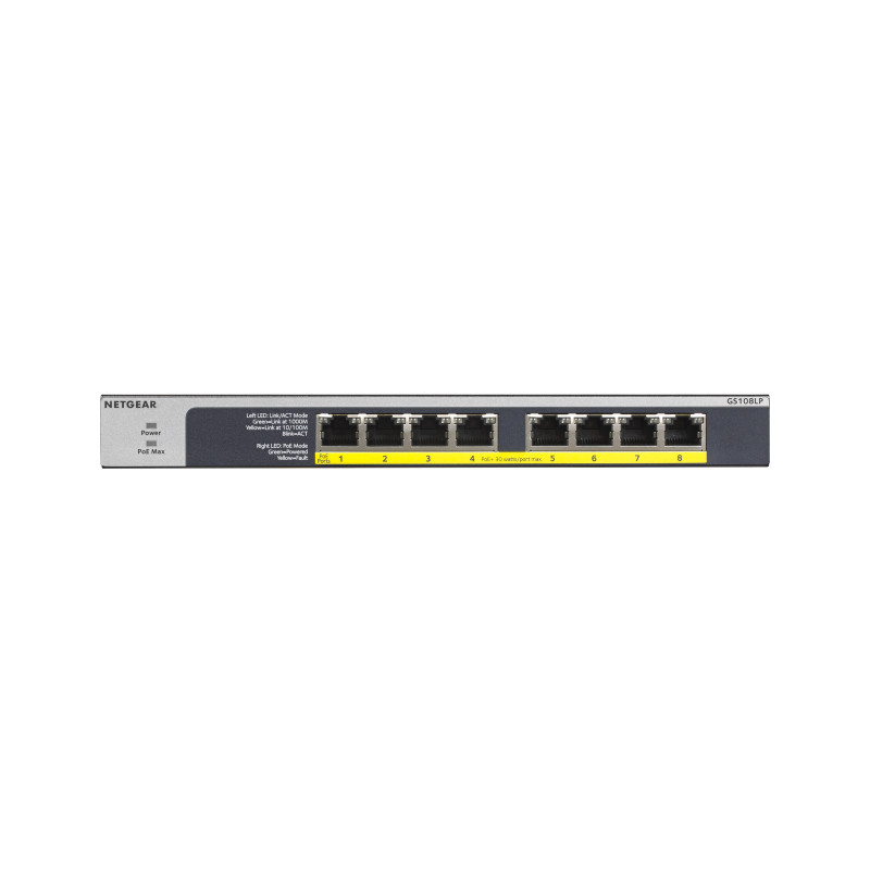 8PT POE/POE+GIGABIT UNMANAGED SWCH