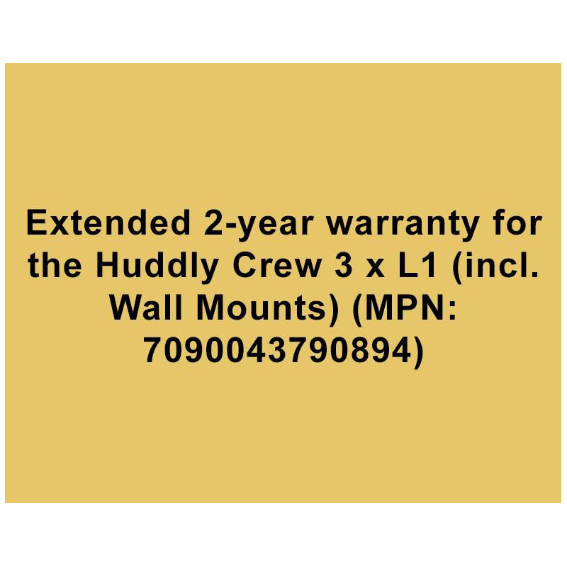 Ext. 2-yr warr. Huddly Crew 3