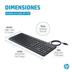 150 Wired Keyboard Euro