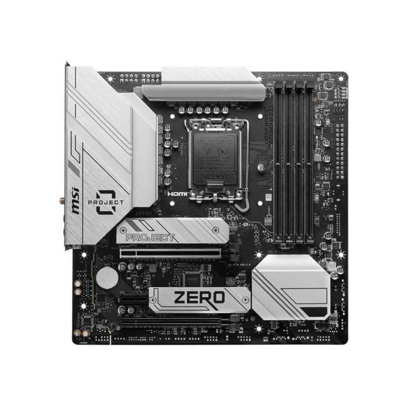 Placa Msi B760M Project ZERO,BTF,INTEL,1700,B760,4DDR5,256GB | APLIUM