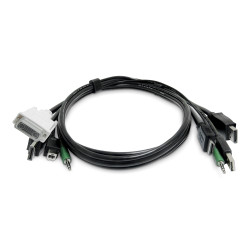 Dual-Display KVM Cable HDMI/DP - DVI/DP