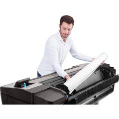 HP Designjet Impresora T1700 de 44 pulgadas, Inyección de tinta térmica, 2400 x 1200 DPI, HP-GL/2, TIFF, URF, Cian, Gris, Magent
