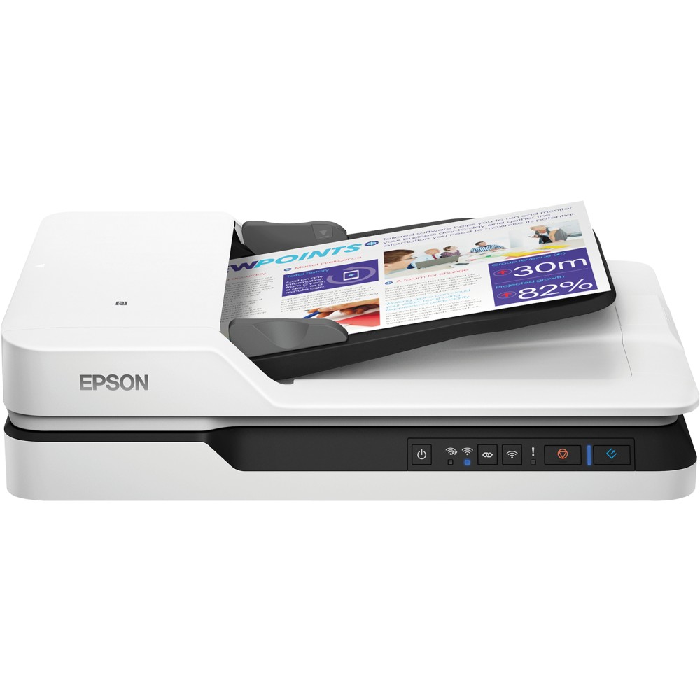 Epson WorkForce DS-1660W, 210 x 297 mm, 1200 x 1200 DPI, 1200 x 1200 DPI, 30 bit, 24 bit, 10 bit