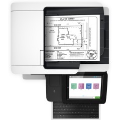 HP LaserJet Enterprise Flow Impresora multifunción M528z, Imprima, copie, escanee y envíe por fax, Impresión desde USB frontal; 