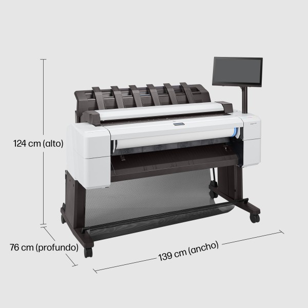 HP Designjet Impresora multifunción PostScript T2600 36 pulgadas, Inyección de tinta térmica, 2400 x 1200 DPI, HP-GL/2, HP-RTL, 