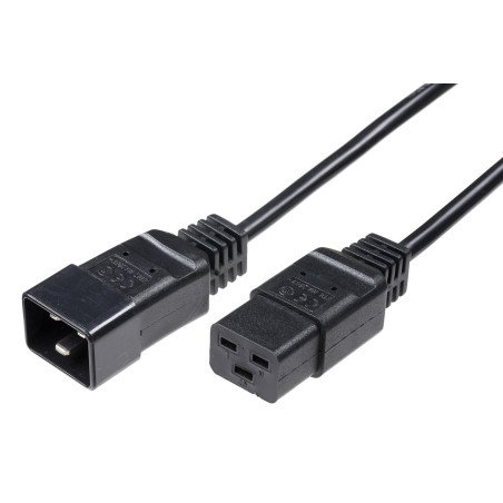 Power Cord C19 - C20 16A 1m