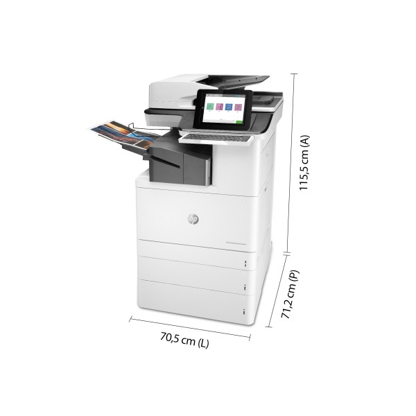HP Color LaserJet Enterprise Flow Impresora multifunción M776zs, Impresora, copiadora, escáner y fax, Impresión a doble cara; Es