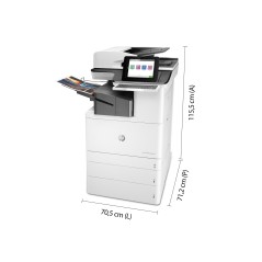 HP Color LaserJet Enterprise Flow Impresora multifunción M776zs, Impresora, copiadora, escáner y fax, Impresión a doble cara; Es