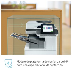 HP Color LaserJet Enterprise Flow Impresora multifunción M776zs, Impresora, copiadora, escáner y fax, Impresión a doble cara; Es