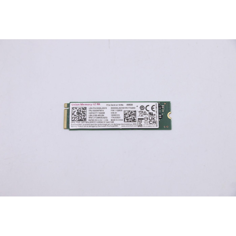 1TB M.2 NVMe SSD with PCIe