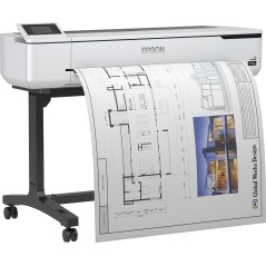 Epson SureColor SC-T5100 - Wireless Printer (with Stand), Inyección de tinta, 2400 x 1200 DPI, ESC/P-R, HP-GL/2, HP-RTL, Negro, 
