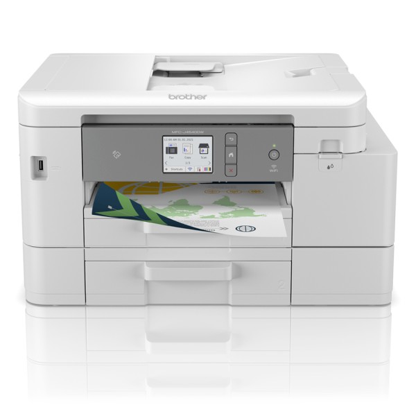 Brother MFC-J4540DW, Inyección de tinta, Impresión a color, 4800 x 1200 DPI, A4, Impresión directa, Blanco
