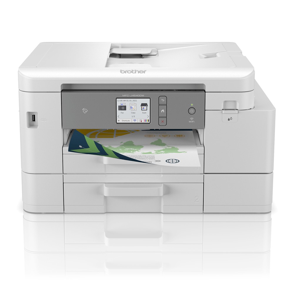 Brother MFC-J4540DW, Inyección de tinta, Impresión a color, 4800 x 1200 DPI, A4, Impresión directa, Blanco Brother MFC-J4540DW, Inyección de tinta, Impresión a color, 4800 x 1200 DPI, A4, Impresión directa, Blanco