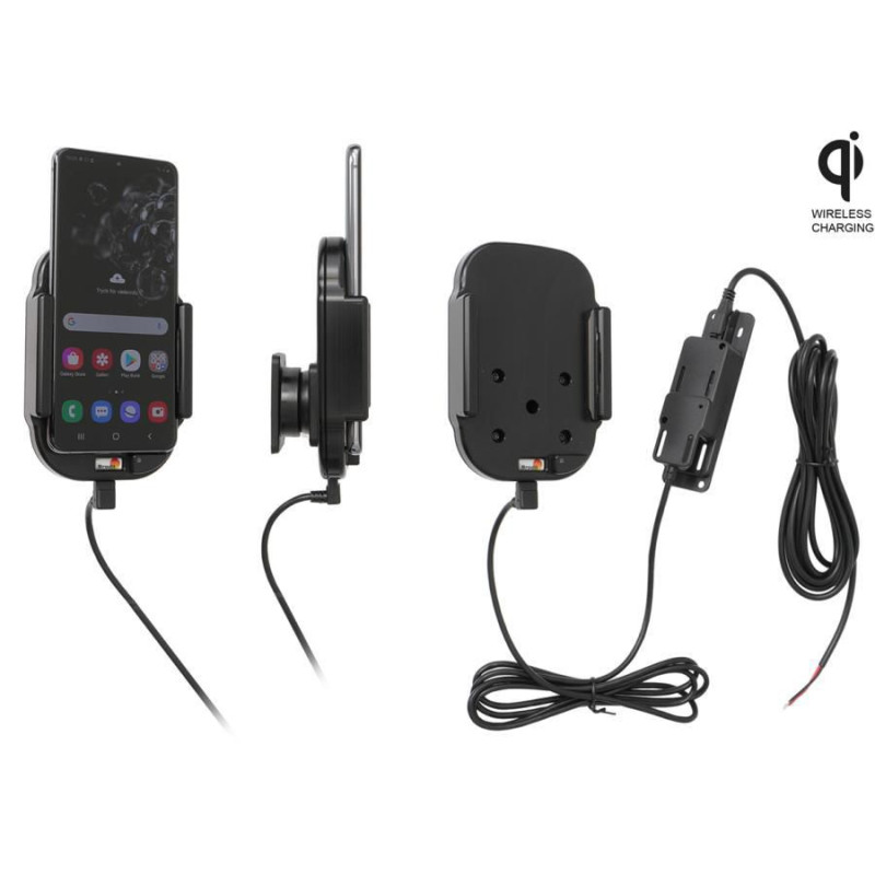 Qi wireless active holder for