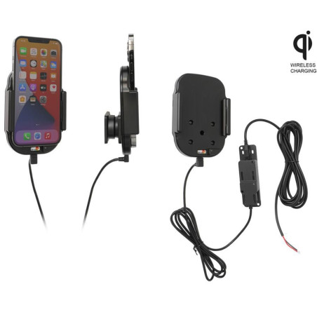 Qi wireless active holder for