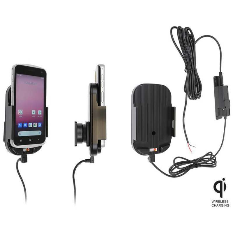 Qi wireless active holder for