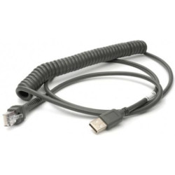 USB Cable, Spiral, 2.9m