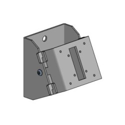 Wall mount, angled - BLACK