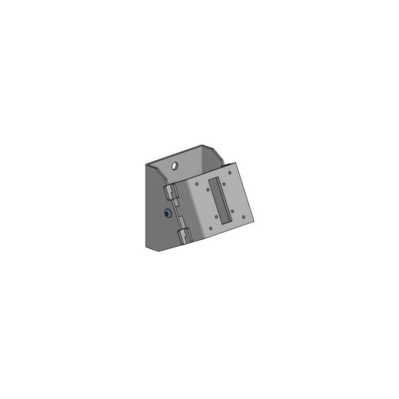 Wall mount, angled - BLACK