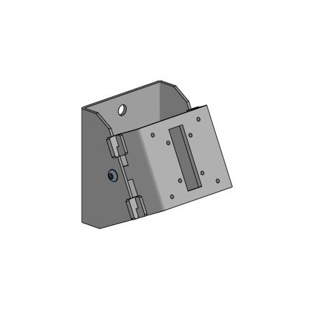 Wall mount, angled - BLACK