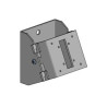 Wall mount, angled - BLACK