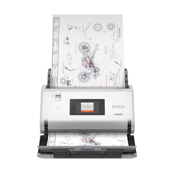Epson WorkForce DS-30000, 304,8 x 5588 mm, 600 x 600 DPI, 30 bit, 24 bit, 10 bit, 8 bit