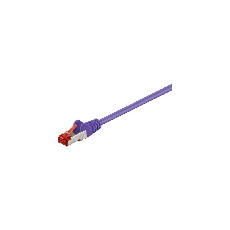 S/FTP CAT6 0.15m Purple LSZH
