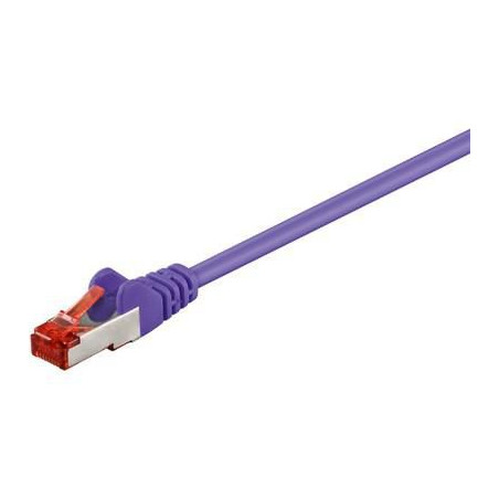 S/FTP CAT6 0.15m Purple LSZH