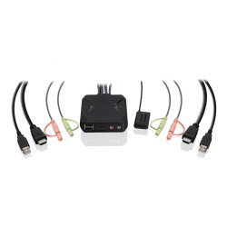 2-Port 4K KVM Switch with