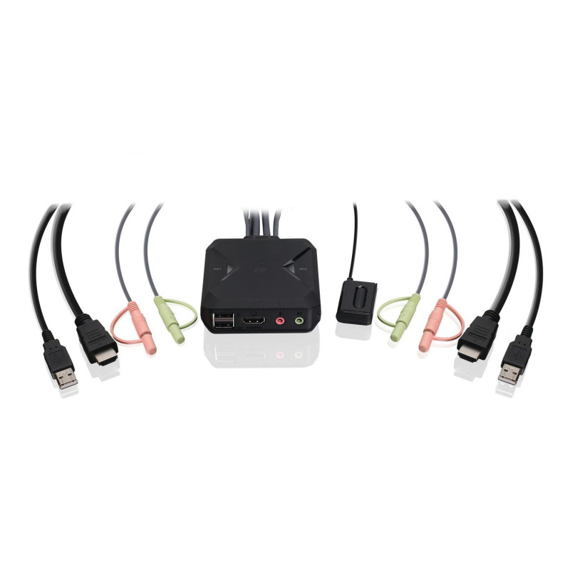 2-Port 4K KVM Switch with