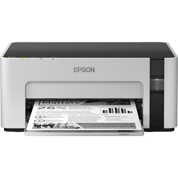 Epson EcoTank ET-M1120, 1440 x 720 DPI, A4, 15000 páginas por mes, 32 ppm, Negro, Gris