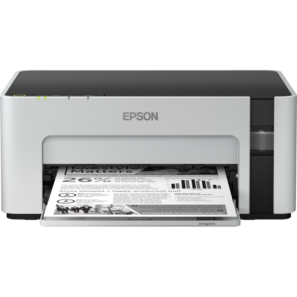 Epson EcoTank ET-M1120, 1440 x 720 DPI, A4, 15000 páginas por mes, 32 ppm, Negro, Gris Epson EcoTank ET-M1120, 1440 x 720 DPI, A4, 15000 páginas por mes, 32 ppm, Negro, Gris